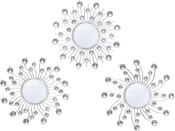 Mirror Wall Decor Metal Sun Mirror Home Decoration Wall Art Decorative Suitable