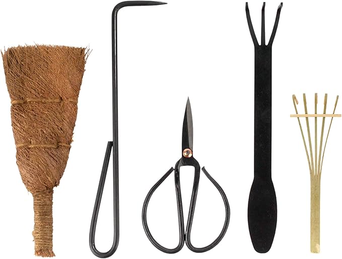 BambooMN Bonsai Tool Kit 5pc Basic Care Set - 10 Sets