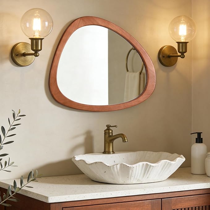 WallBeyond Asymmetrical Mirror, Irregular Wall Mirror