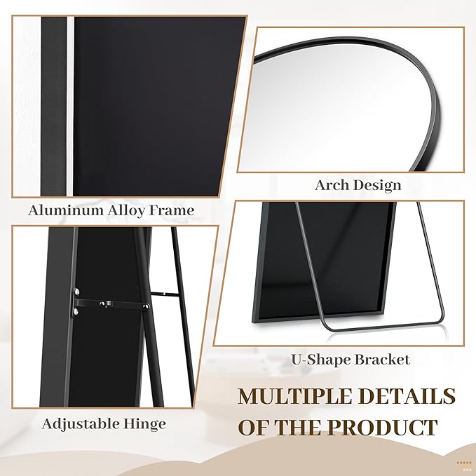 Suidia 72"x44" Arched Full Length Mirror