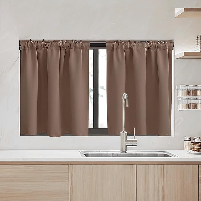 RYB HOME Small Window Curtains