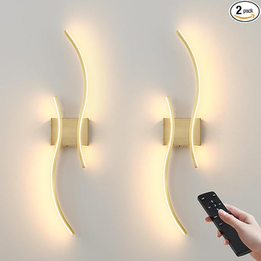 Battery Operated Wall Sconces Set of Two