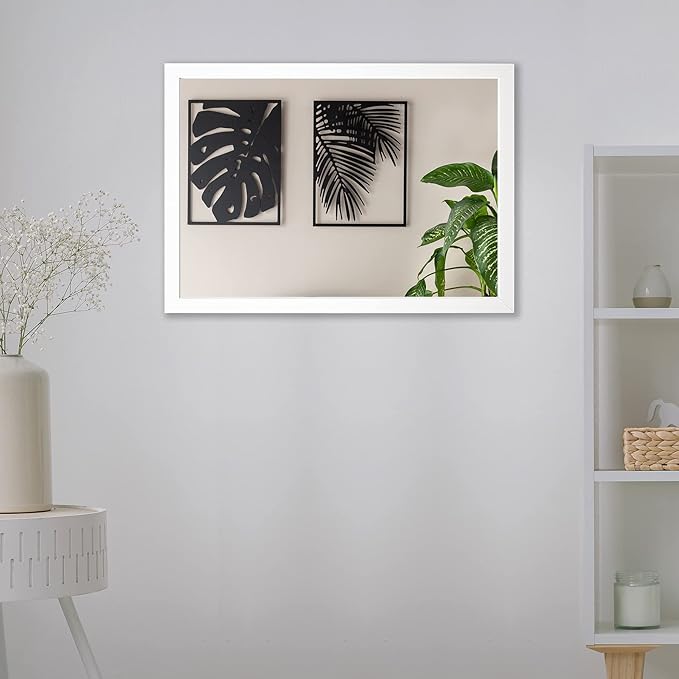 BOMINICA Rectangular Wall Mirror 20” x 28” Bathroom Mirror Framed Wall Mirror