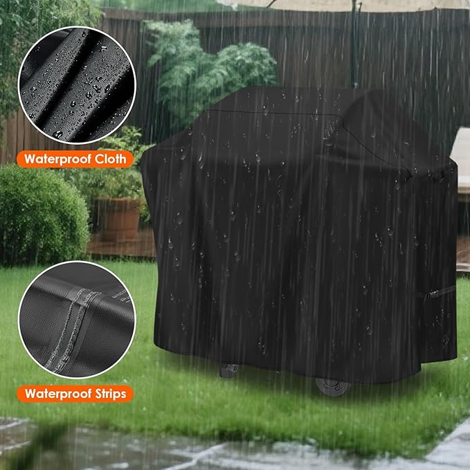 Grill Cover for Electactic 2-Burner Propane Gas BBQ Grill, 37inch Outdoor Grills Cover Waterproof for Propane Grill, Gas Grill, BBQ Grill, Smokers-37 L x 21" W x 37" H