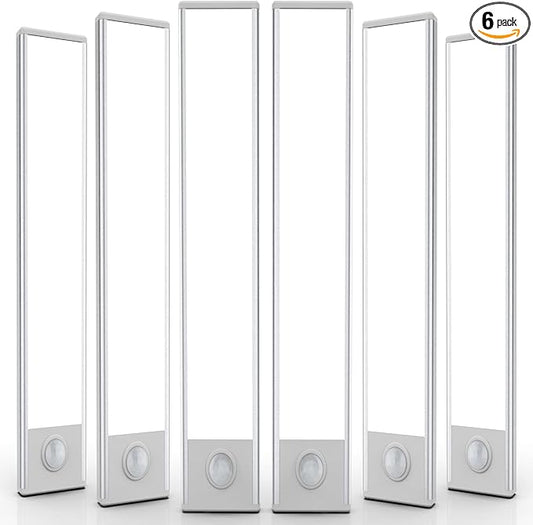 6 Pack Under Cabinet Lights Wireless, 68 LED Motion Sensor Light Indoor
