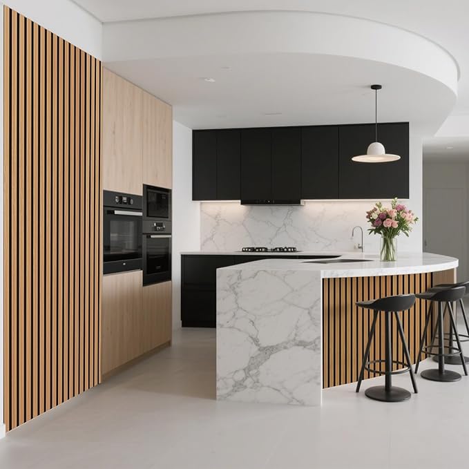 Art3d 1-Pack Acoustic Wood Slat Wall Panel