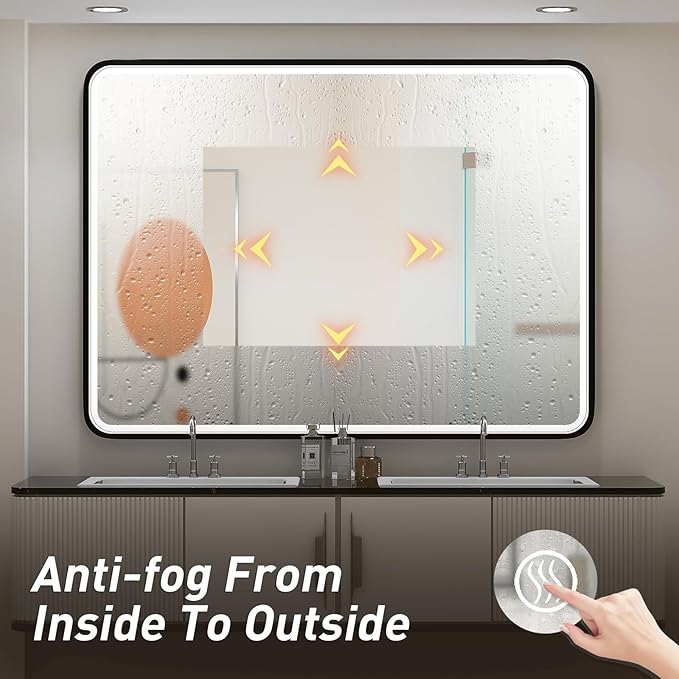 48x36 Inch LED Bathroom Mirror