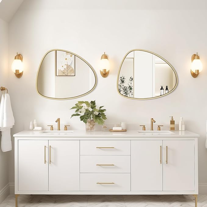 WallBeyond Asymmetrical Mirror, Irregular Wall Mirror, Wall Mirrors Decorative