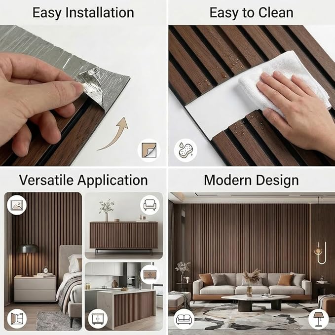 3D Wall Panels Peel and Stick – 15.74" x 118" PVC Faux Texture Wall Covering