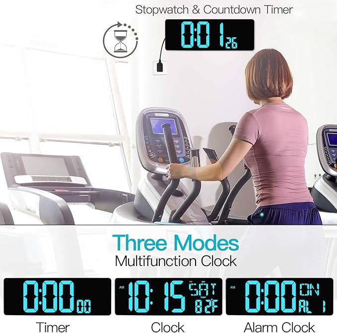 XREXS Large Digital Wall Clock