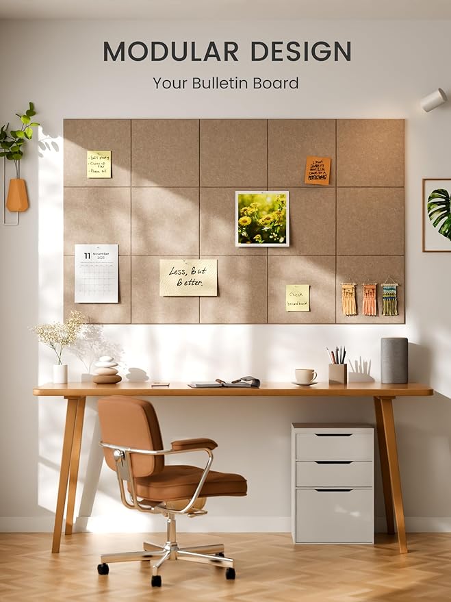 Bumusty Large Cork Board 36" x 24" Alternative
