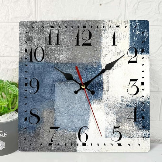 ArtSocket Wooden Wall Clock Silent Non-Ticking, Battery Operated