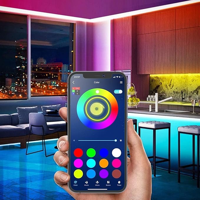 Tenmiro 50ft Led Strip Lights, Tenmiro Smart Led Lights Strip Music Sync Color