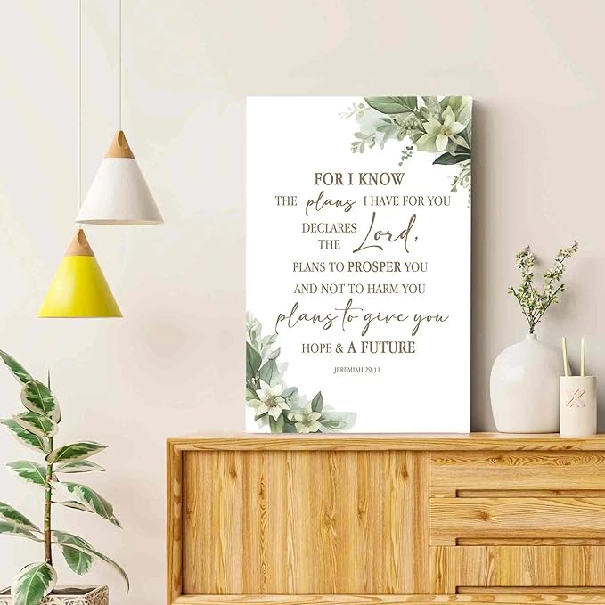 HIWX Christian Bible Verses Wall Decor,