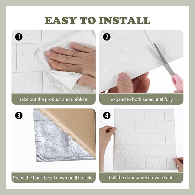 30 Pcs 3D Wall Panels Peel and Stick, Home Decoration