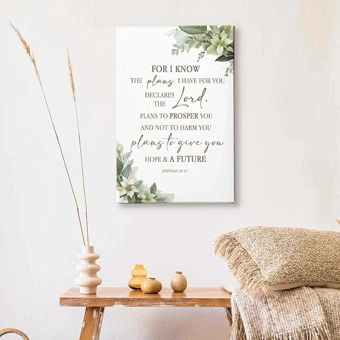 HIWX Christian Bible Verses Wall Decor,