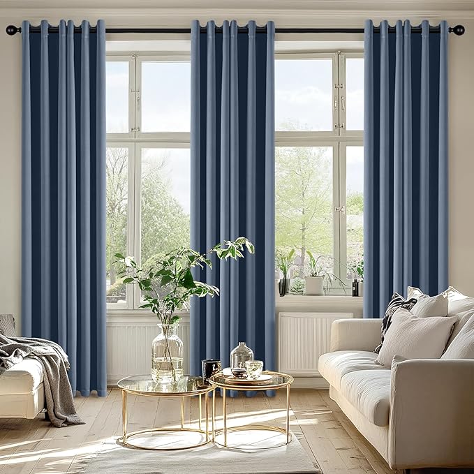 MIULEE Blackout Curtains for Bedroom Living Room 2 Panels, Thermal Insulated