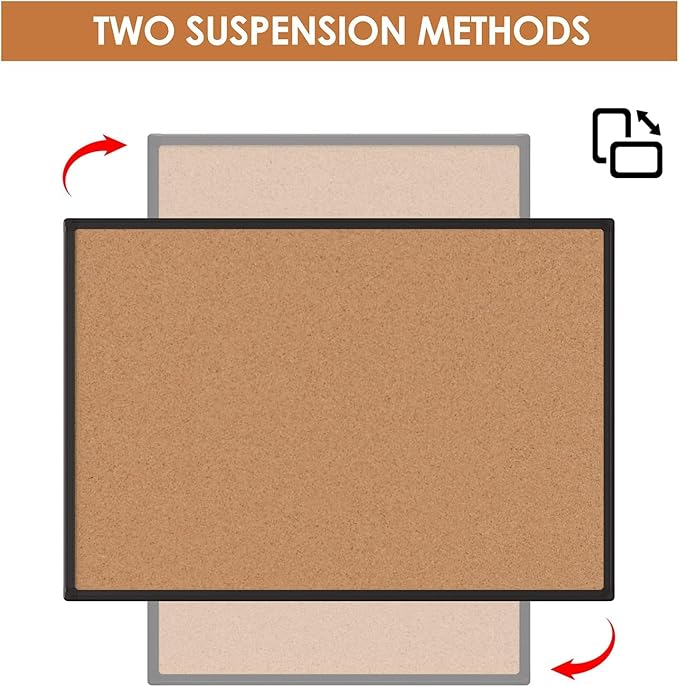 2-Pack Cork Board Bulletin Board 24 x 18, Office Board