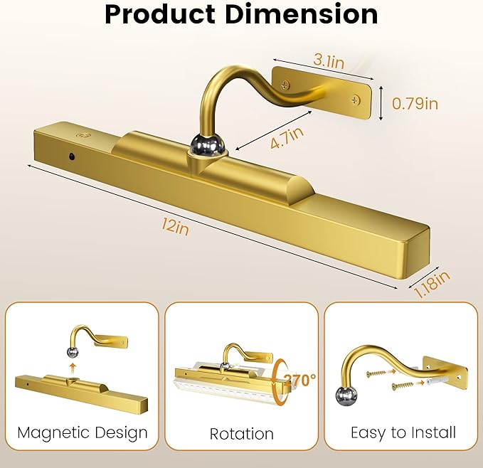 Picture Frame Light, Dimmable LED