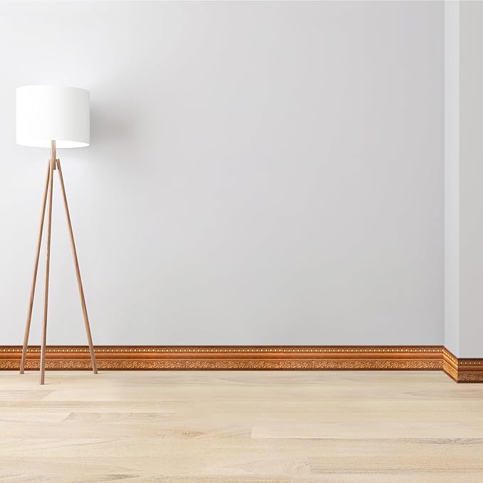 AbaBoorty Wood Wallpaper Border 394"X4.1" 3D Peel and Stick Wall Border