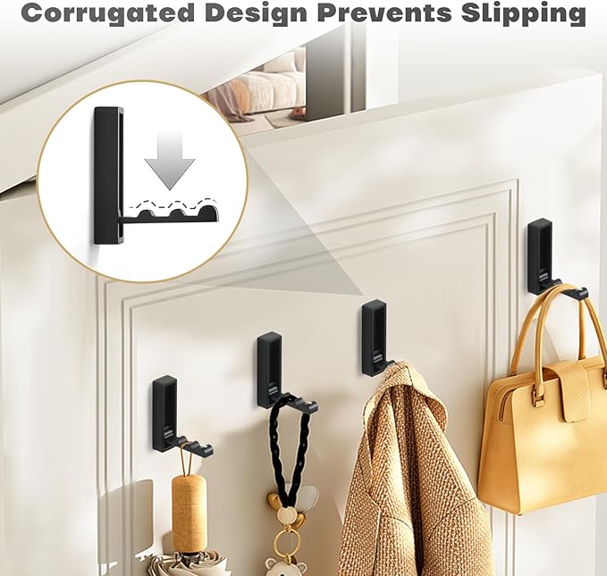 Folding Wall Hooks, Heavy Duty Zinc Alloy No Rust Fold Up Hooks