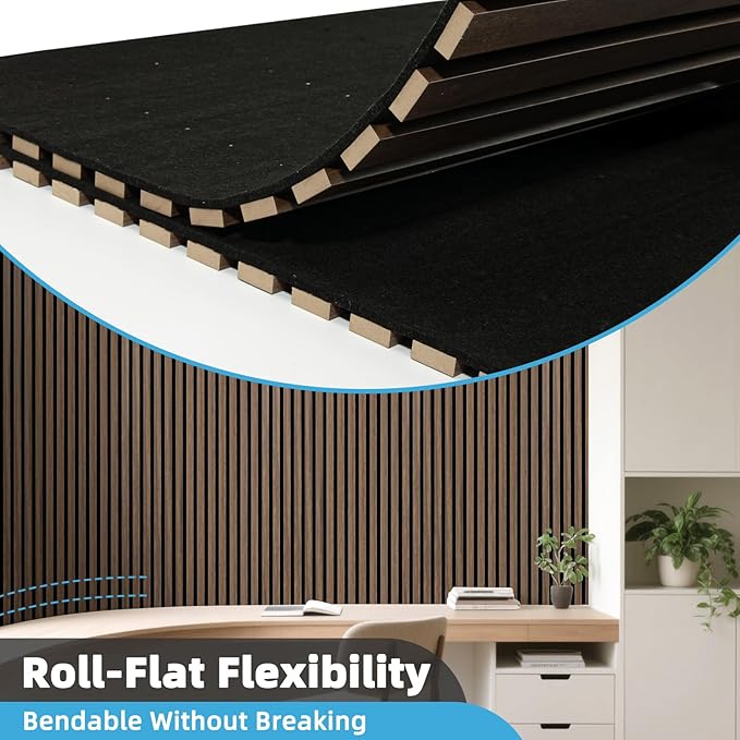 Art3d 2-Pack Acoustic Wood Slat Wall Panel