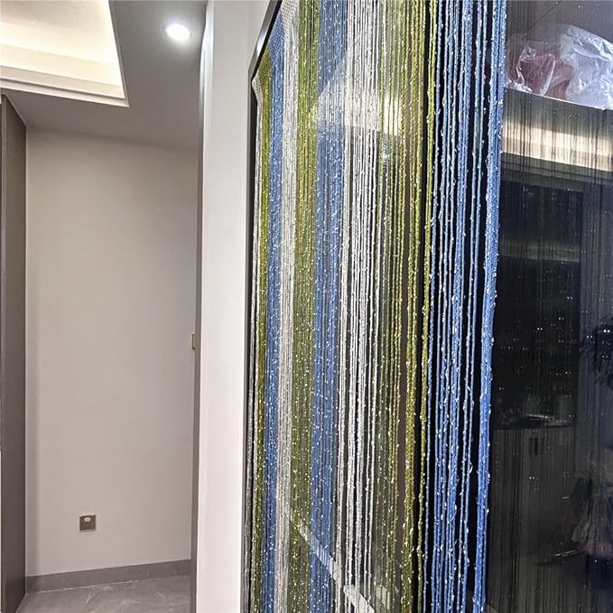 ave split Decorative Door String Curtain Wall Panel Fringe Window Room Blind