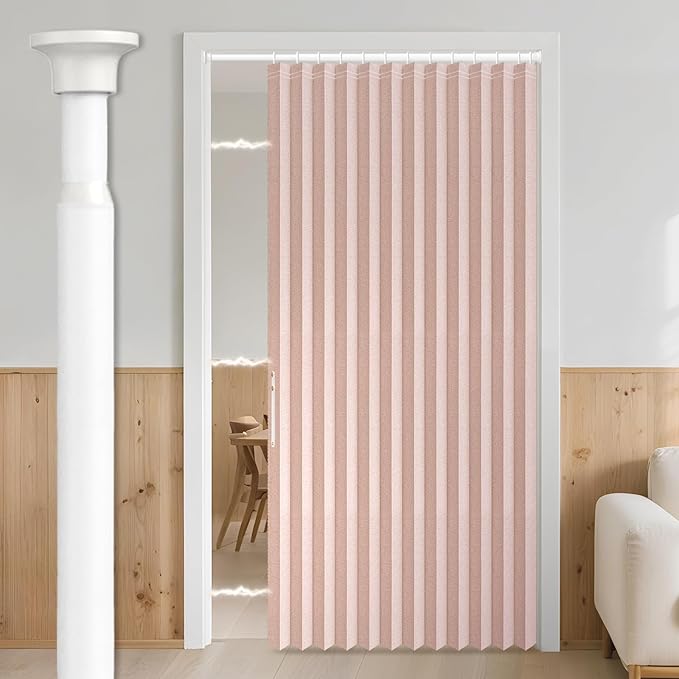 AJAZZ Blackout Accordion Door Curtain