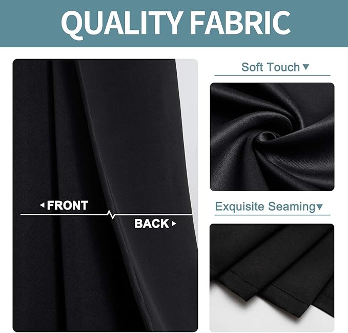 ChrisDowa Grommet Blackout Curtains