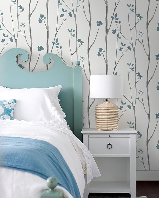 Timeet Peel and Stick Wallpaper Floral Wallpaper Boho Floral Contact Paper