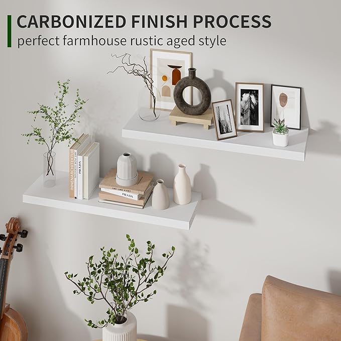 Marsmiles Wood Floating Shelves