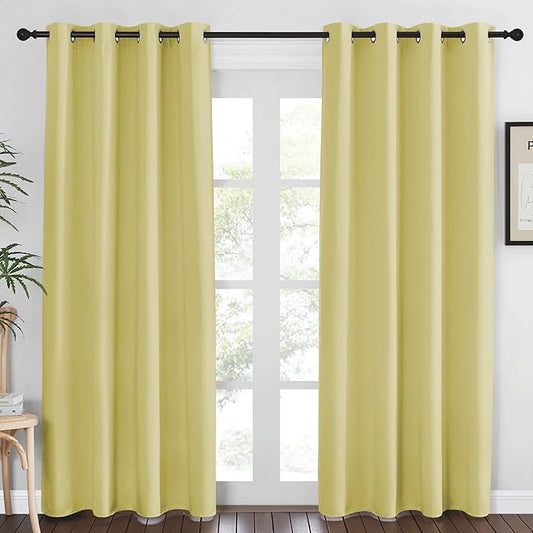 NICETOWN Blackout Curtains 84 Inch Length, Thermal Insulated Room Darkening