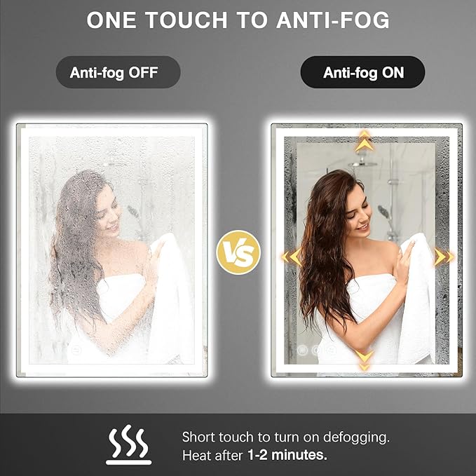 24"x 36" LED Bathroom Mirror