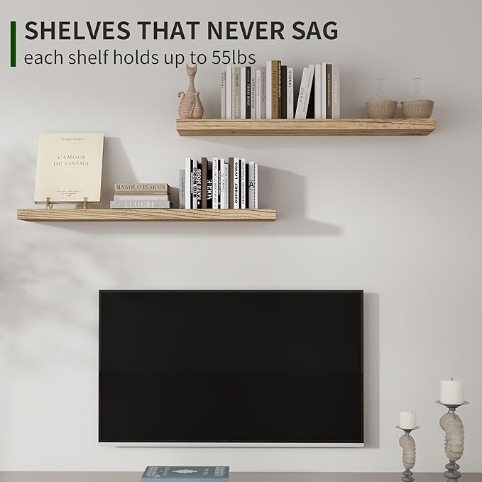 Marsmiles Wood Floating Shelves