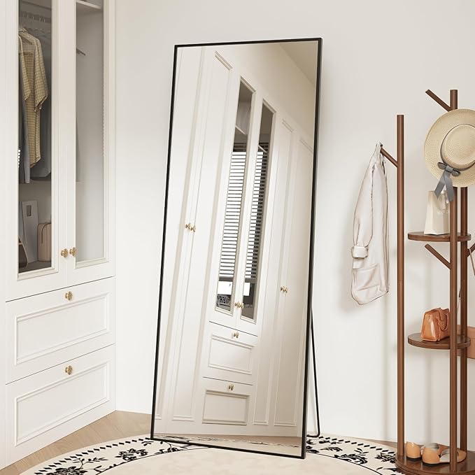 Sweetcrispy 56"x21" Full Length Mirror, Leaning or Standing Full Body Mirror