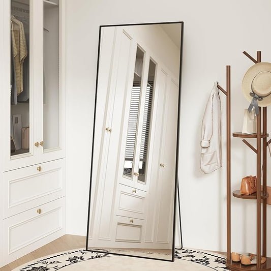 Sweetcrispy 56"x21" Full Length Mirror, Leaning or Standing Full Body Mirror