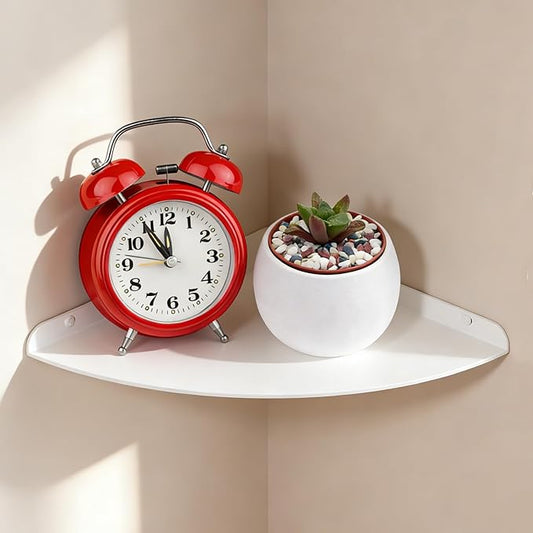 Small Wall Mounted Floating Corner Shelves 7 inch Metal Shelf Corner Shelf
