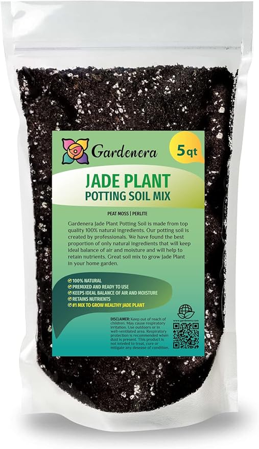Premium Jade Plant Potting Soil Mix - (5 Quart Bag)