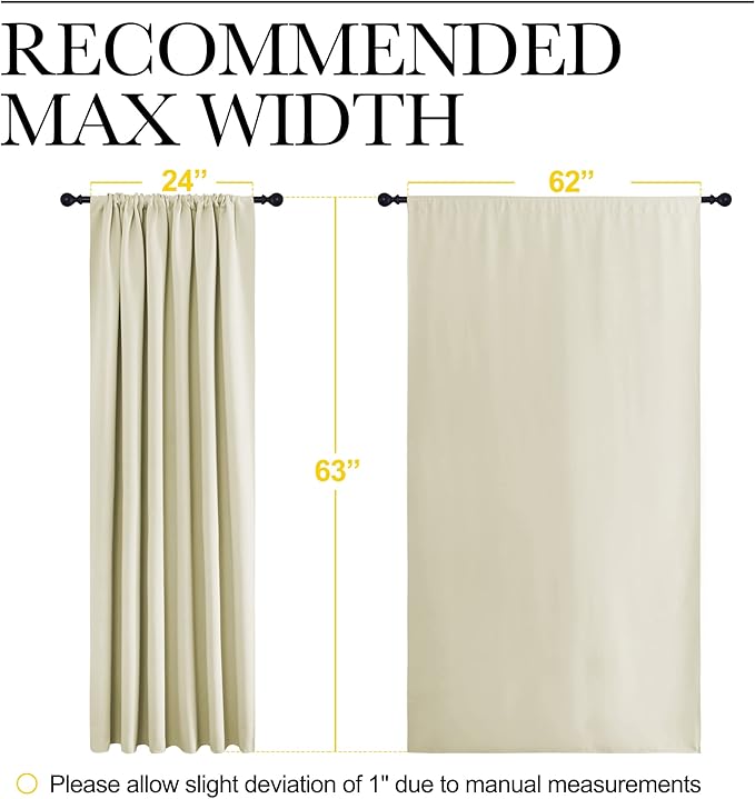 NICETOWN Blackout Curtains for Bedroom, Home Decorations Thermal Insulated