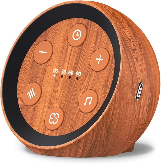 Battery Powered Sound Machine White Noise Sleep Machine with 32 Calming Sounds 36 Volume Levels Brown Noise Machine for Baby Kid Adult with 4 Timer for Travel Office Privacy