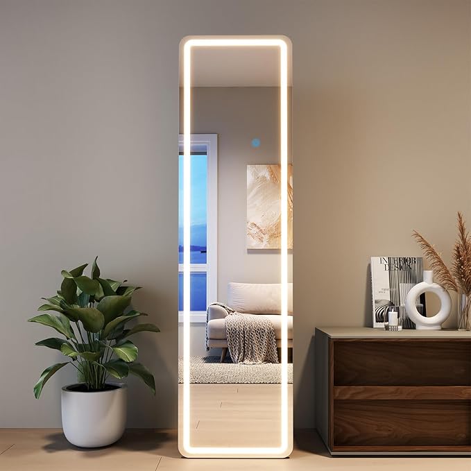 Full Length Mirror with LED Lights, LED Mirrors Full Length Floor Mirror Full