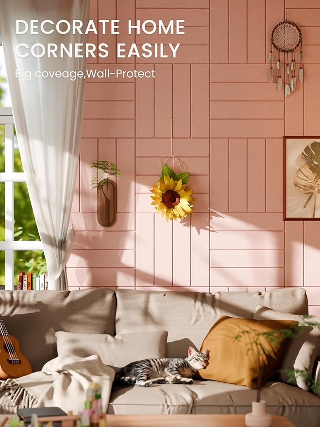 Bumusty Large Cork Board Alternative-36 x 24" Felt Bulletin Board Tiles