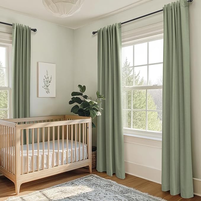 100% Blackout Shield Linen Blackout Curtains