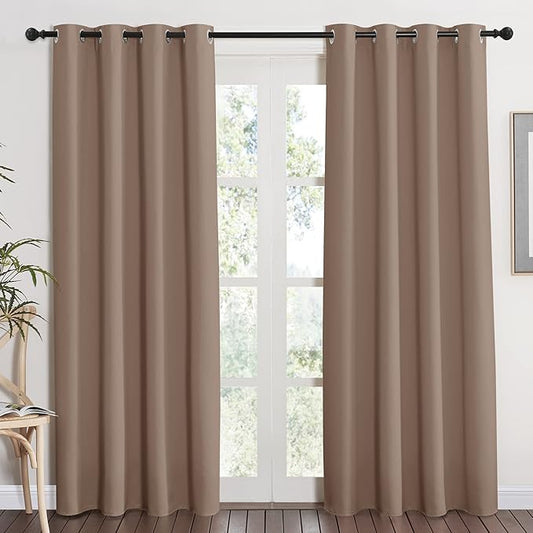 NICETOWN Grommet Top Blackout Curtain Panel