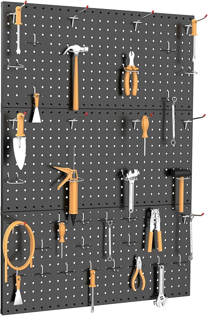 TORACK 3 PCS Metal Pegboard Panels