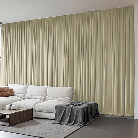 Extra Wide blackout Curtains Soundproof Room Separator
