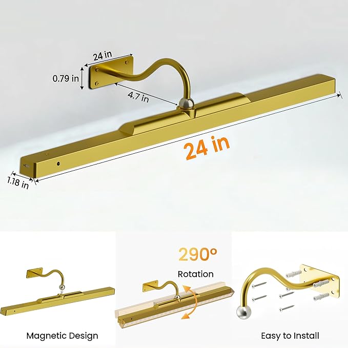 3 Pack Gallery Picture Frame Lights