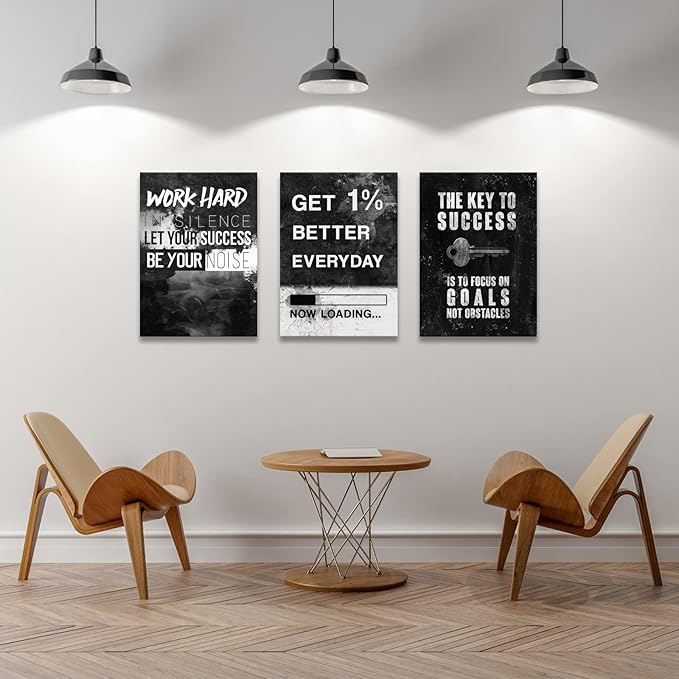 KAWAHONE Success Canvas Wall Art