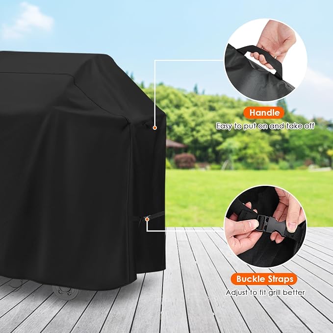Grill Cover for Feasto 2 Burner Propane Gas Grill, 45inch Waterproof Outdoor Grills Cover for Grill DEPOTS 3-4 Burners Propane Grill, Gas Grill, BBQ Grill, Smokers-45 L x 21" W x 43" H