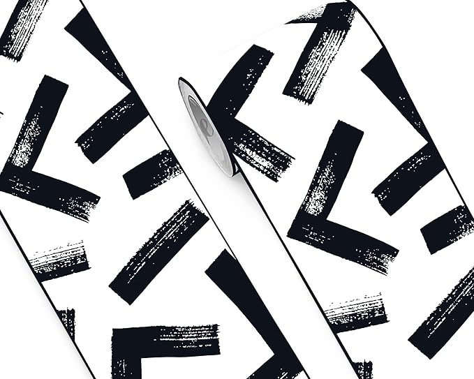 FLFK Black and White Design Wallpaper Border